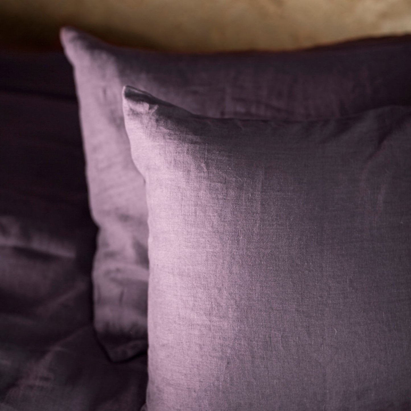 Aubergine Linen Duvet Cover – Queen Size