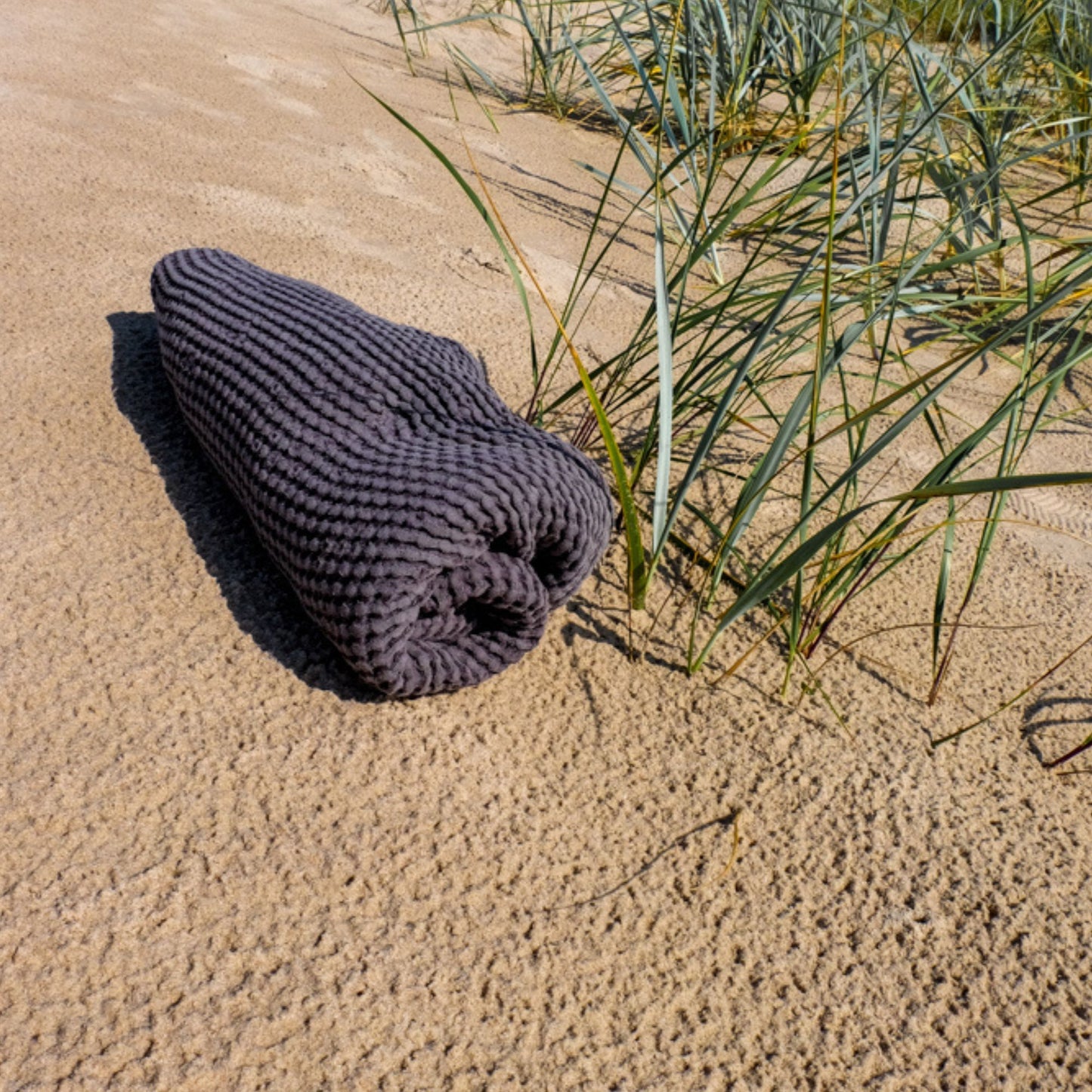 Waffle Linen Beach Blanket