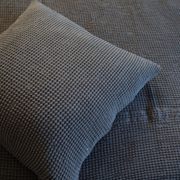 Waffle Linen Decorative Pillow Case