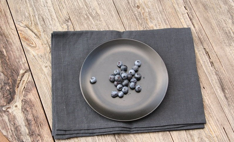 Linen Kitchen towel set of 2/Gray Linen/Natural Linen/Linen Accessories