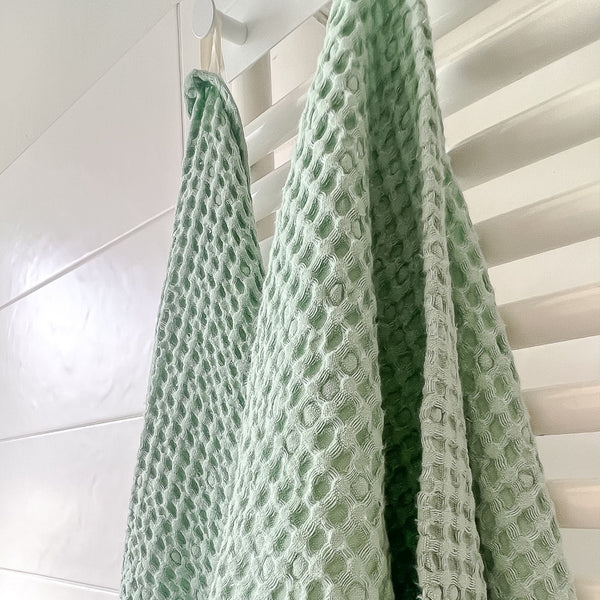 Set of Premium Linen-Cotton Waffle Towel