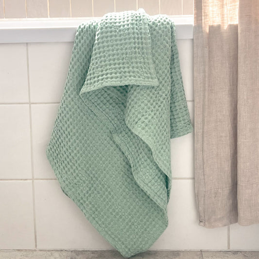 Premium Linen-Cotton Waffle Towel