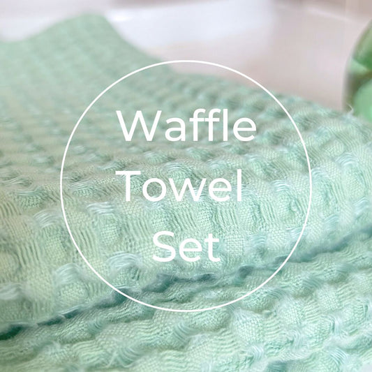 Set of Premium Linen-Cotton Waffle Towel