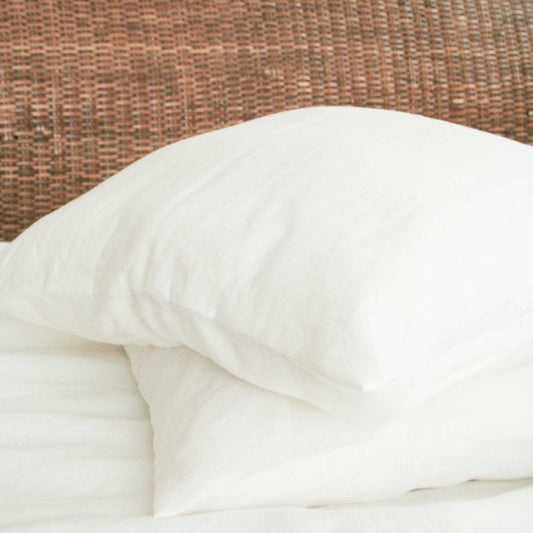 White Linen Pillow Case