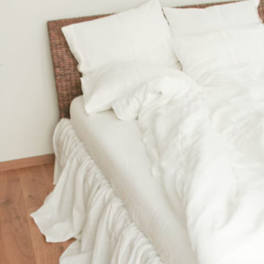 White Linen Duvet Cover