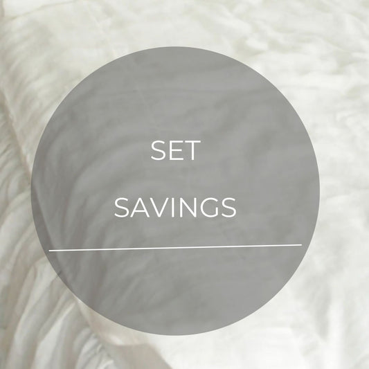Milk White Linen Bedding set-Duvet cover & 2 Pillow Cases (3 pcs)